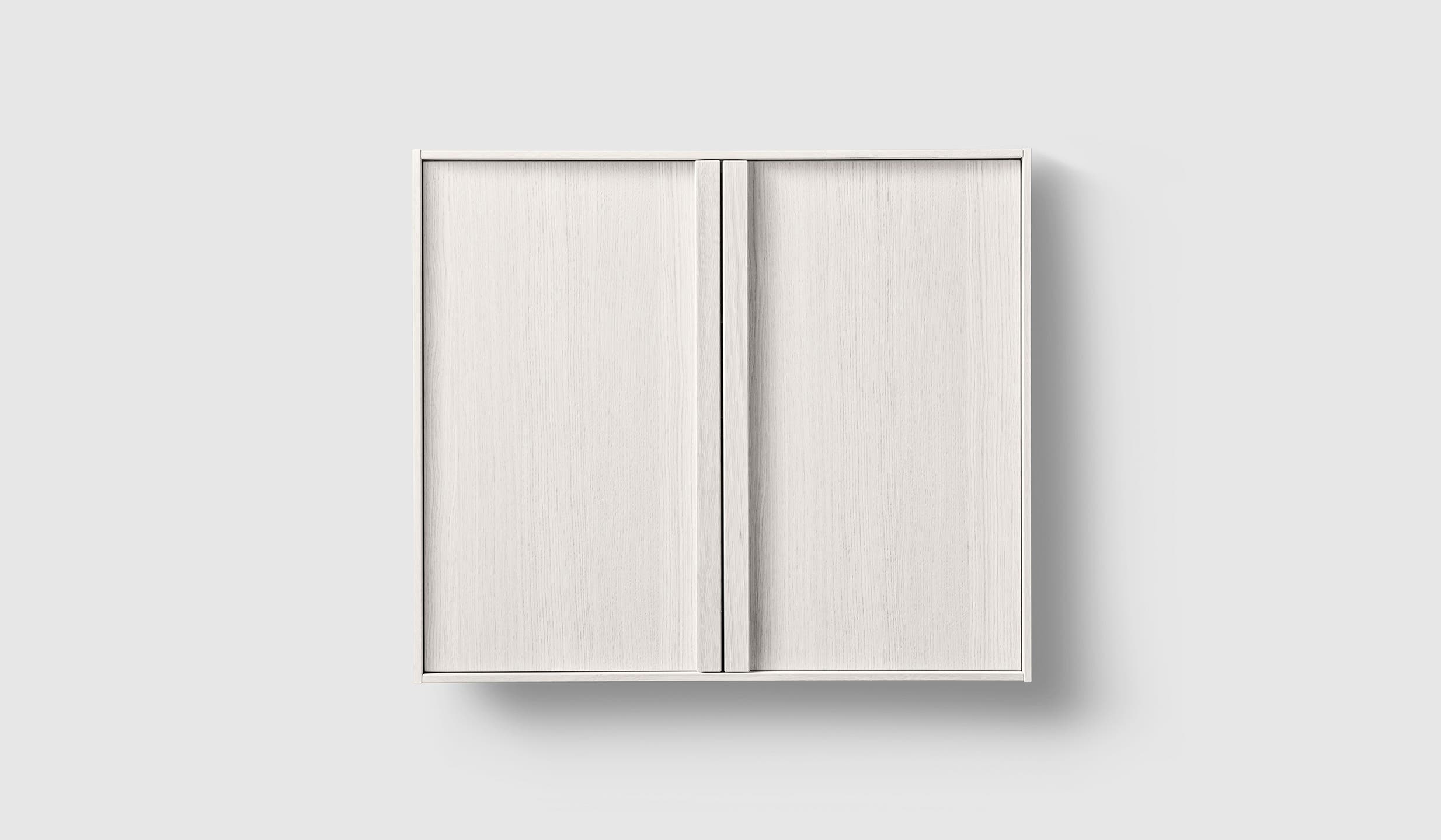 H2 C80 White Wood H2 Laundry Cabinet