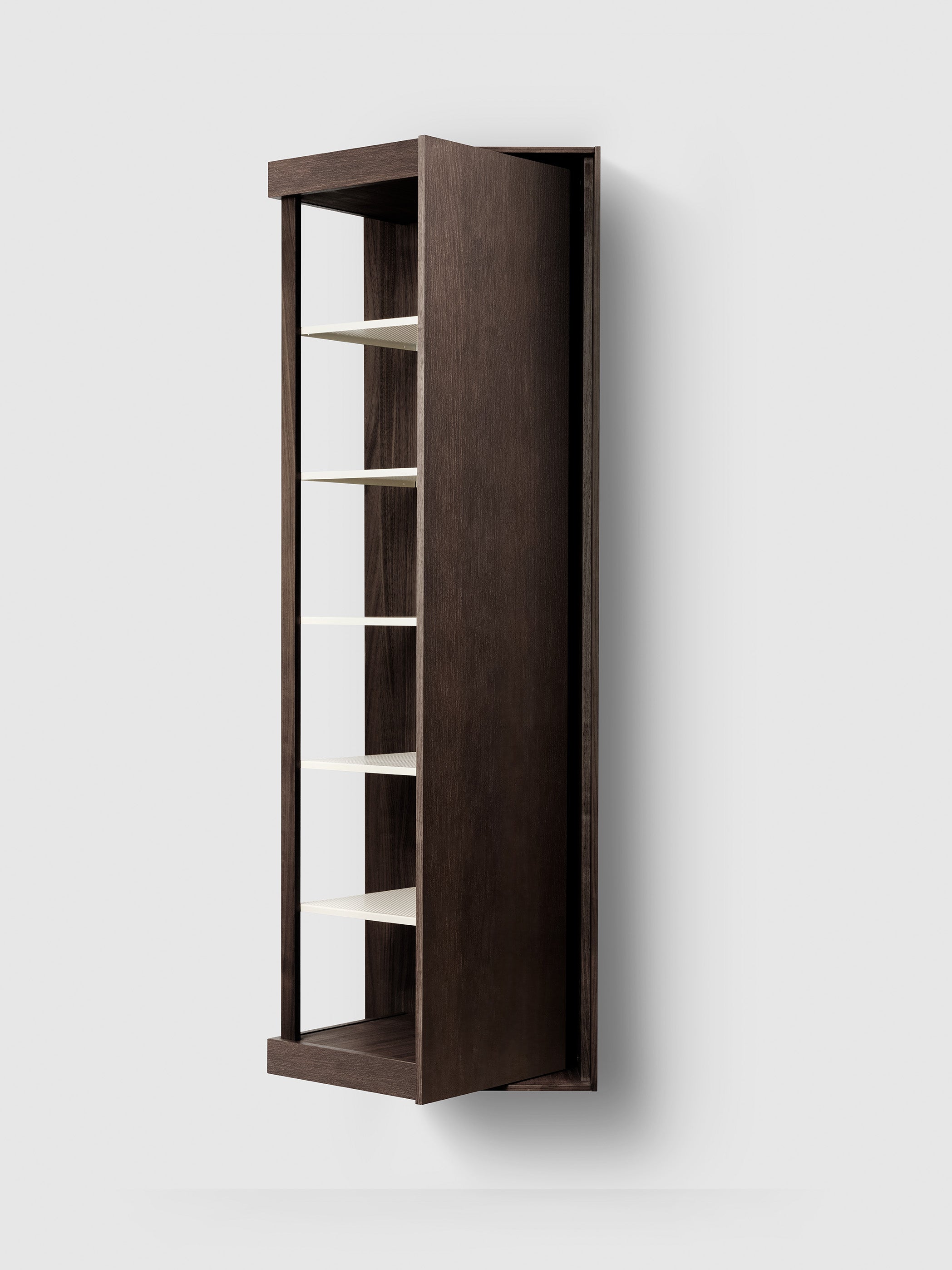 H2/TC42 Spin Smoked Oak Wood H2 Tall Cabinet