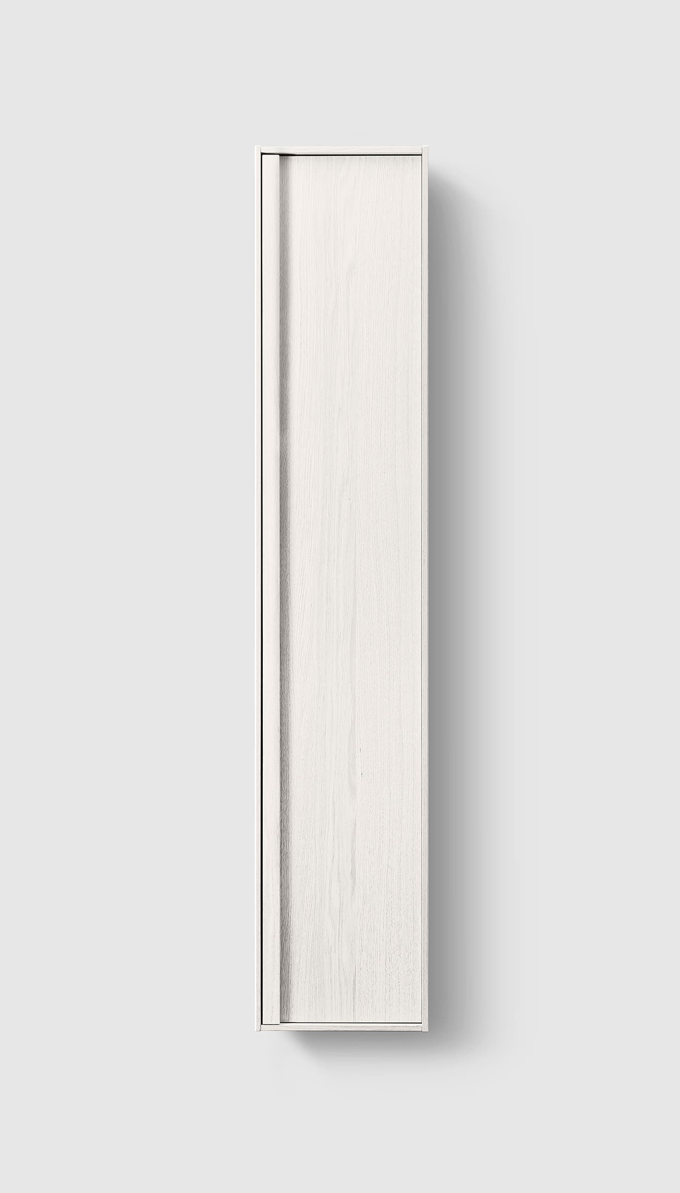 H2 TC32 White Wood H2 Tall Cabinet