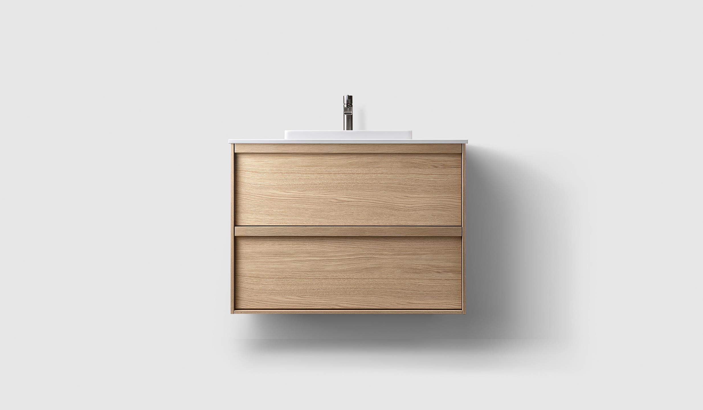H2/80 - Oak Wood - White Solid