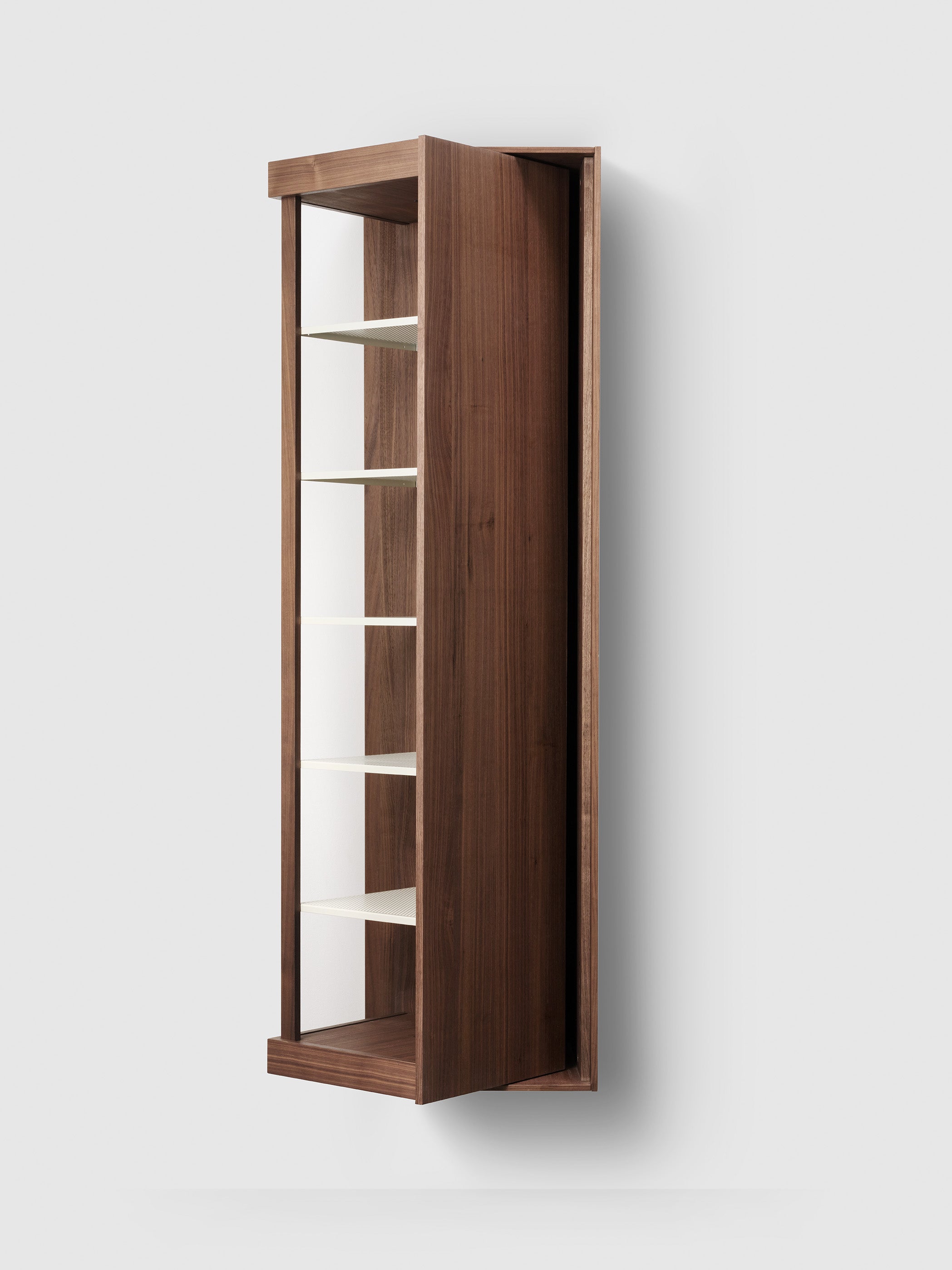 H2/TC42 Spin Walnut Wood H2 Tall Cabinet