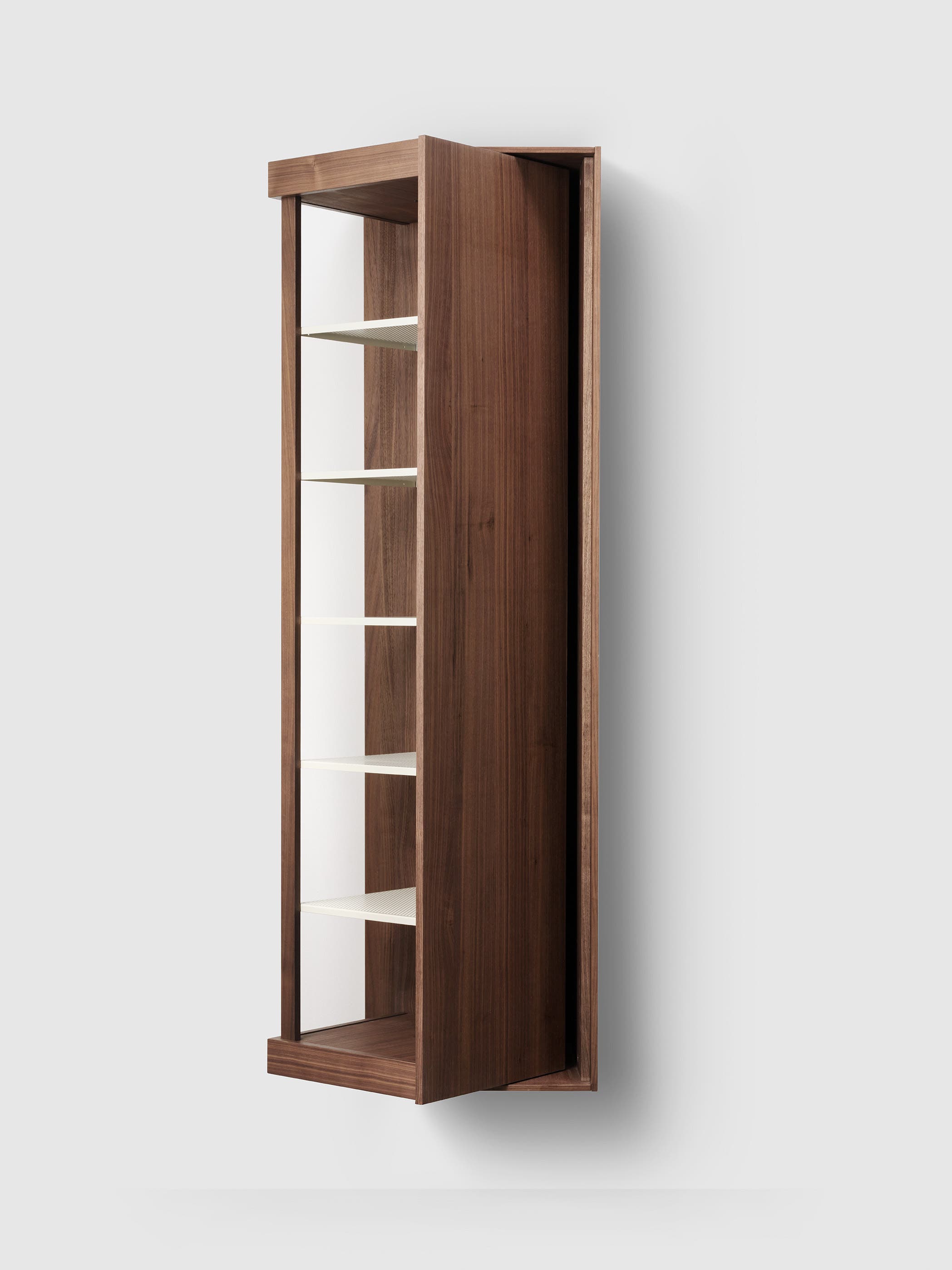 H2/TC42 Spin Walnut Wood H2 Tall Cabinet
