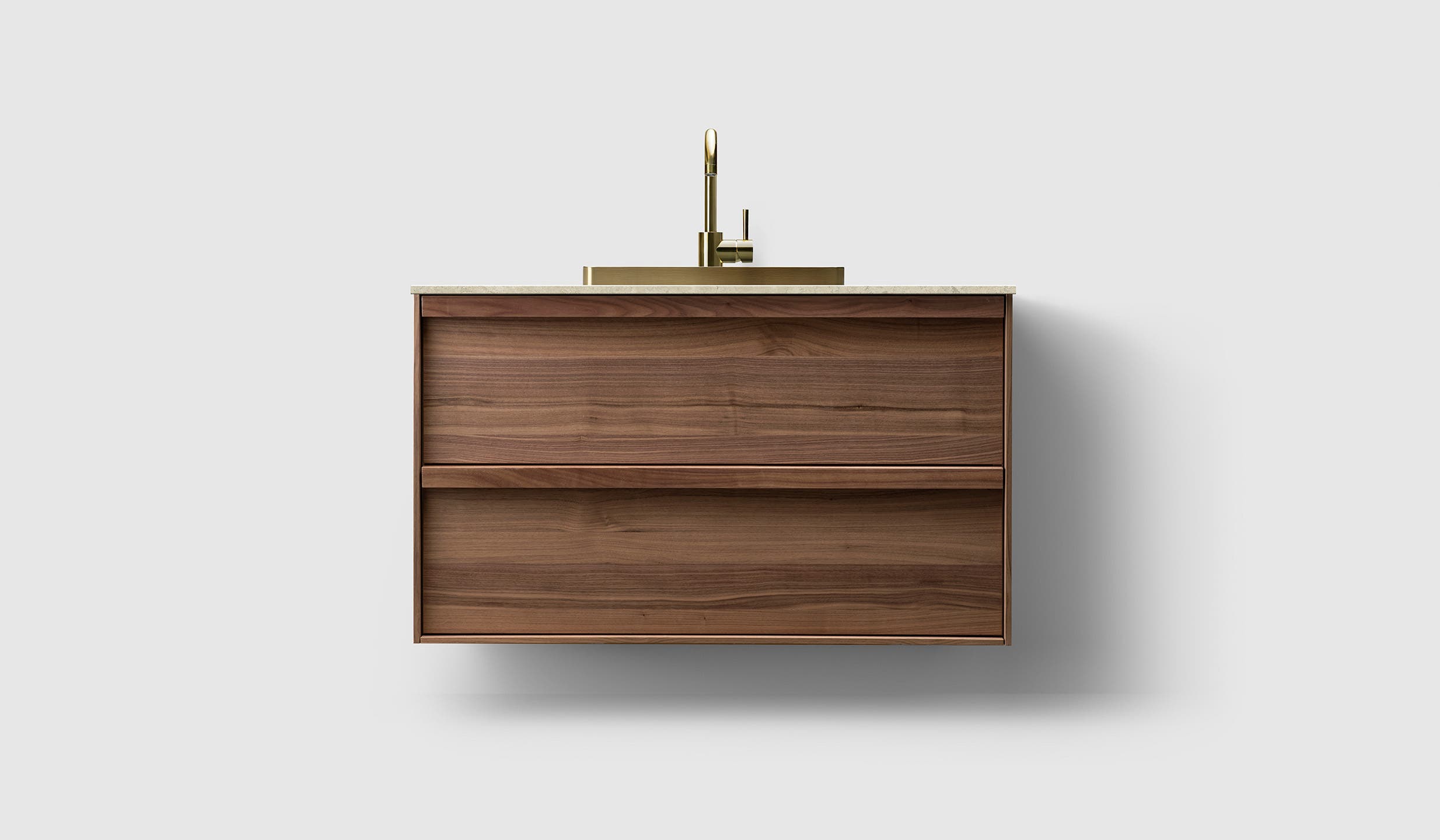 H2/100 - Walnut Wood - KL/Brass