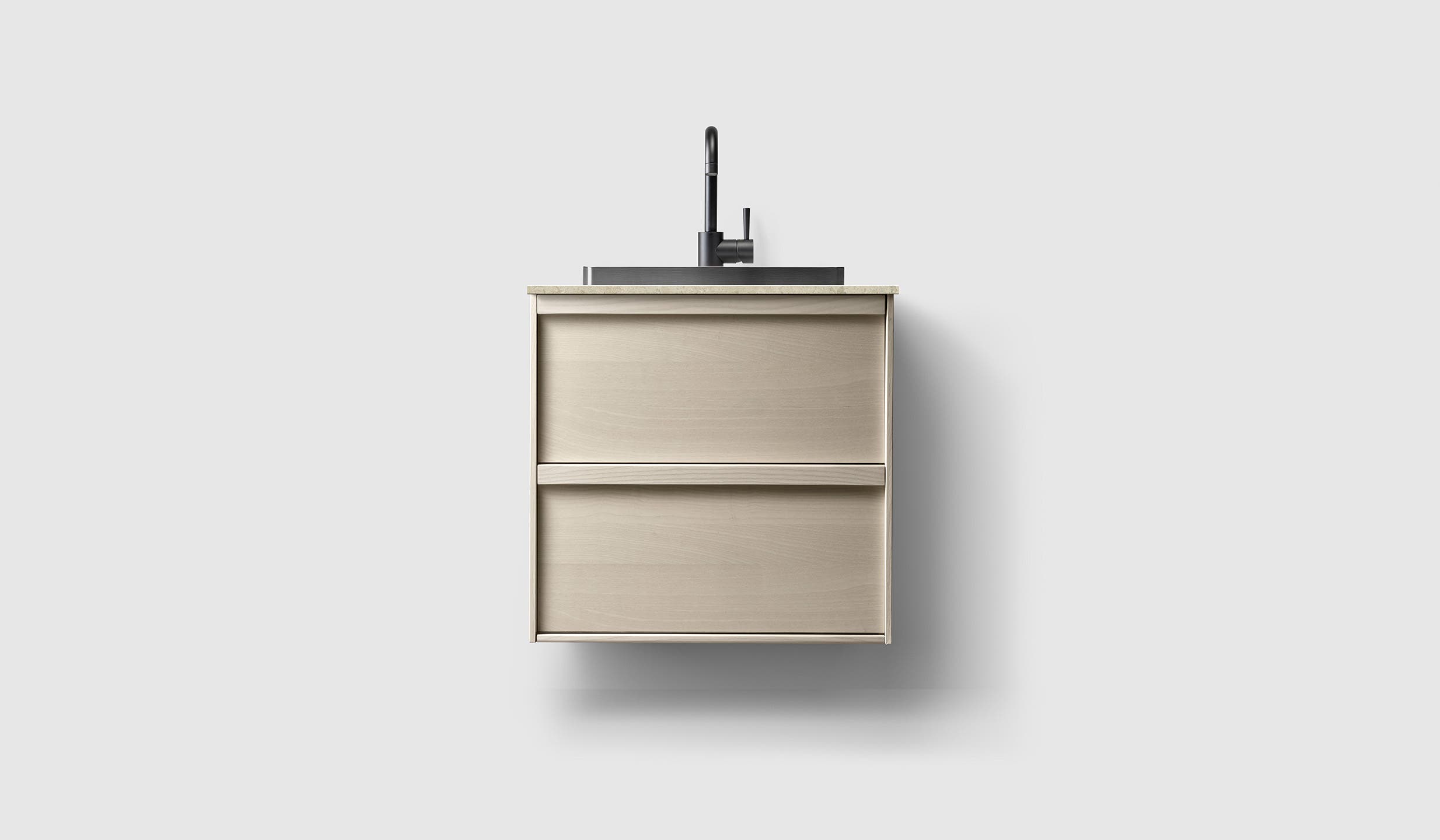 H2/60 - Light Ash Wood - NI/Black Chrome