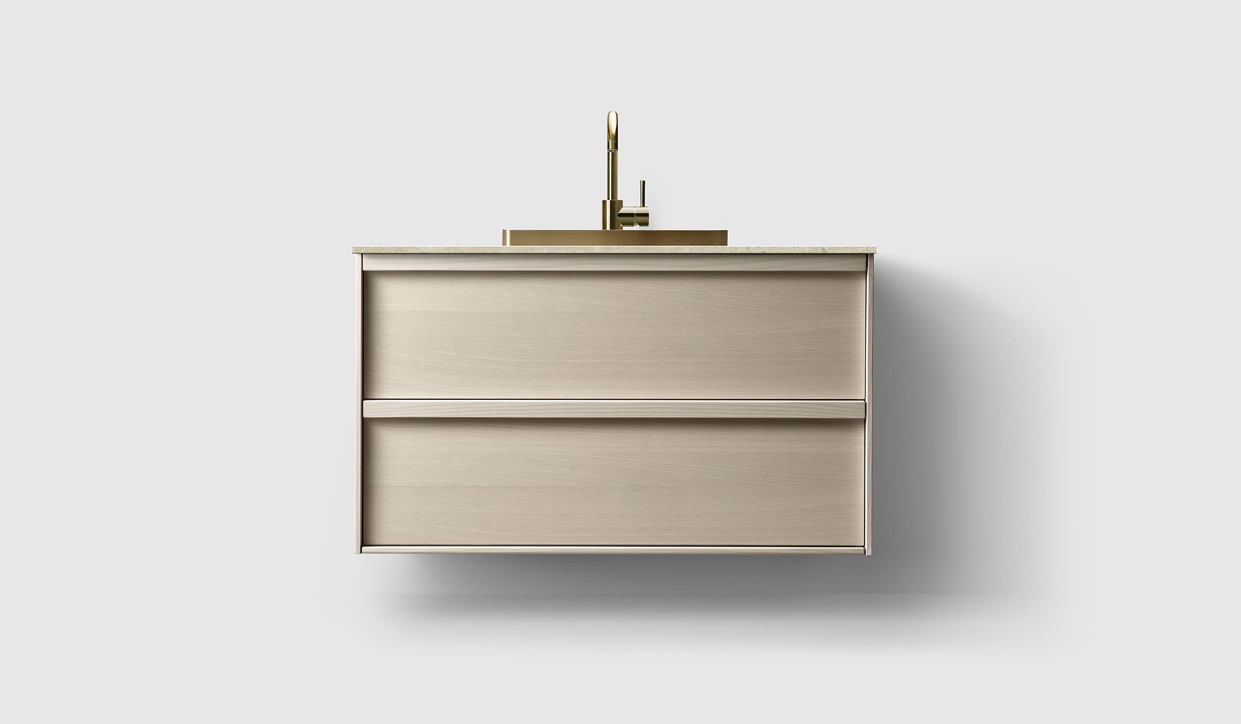 H2/100 - Light Ash Wood - KL/Brass