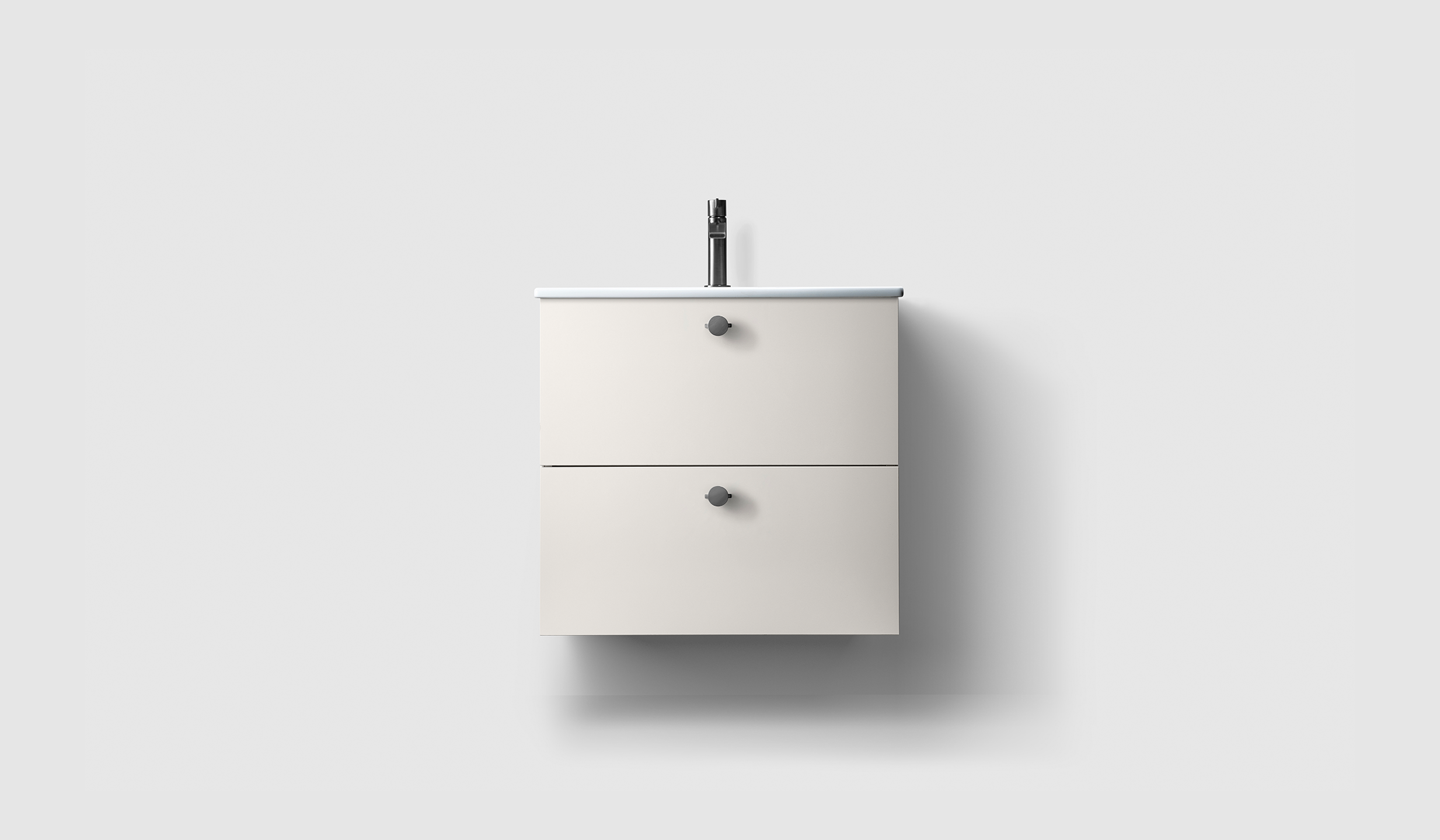 H3/60S - White - Porcelain - A2.06 Brushed Black Chrome