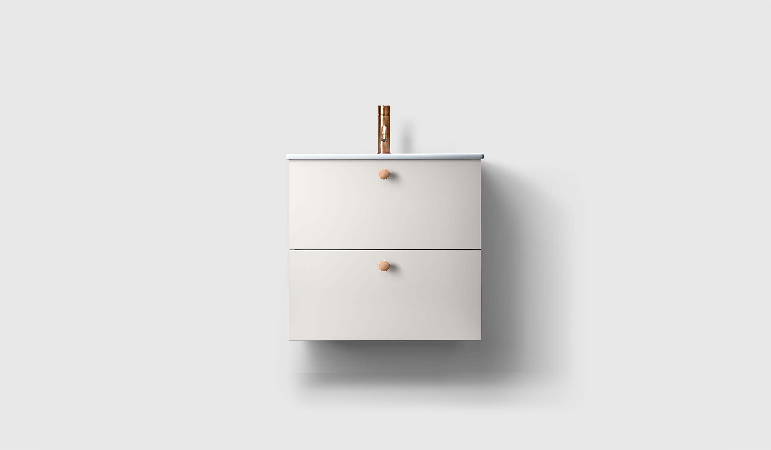 H3/60S - White - Porcelain - A2.01 Copper PVD