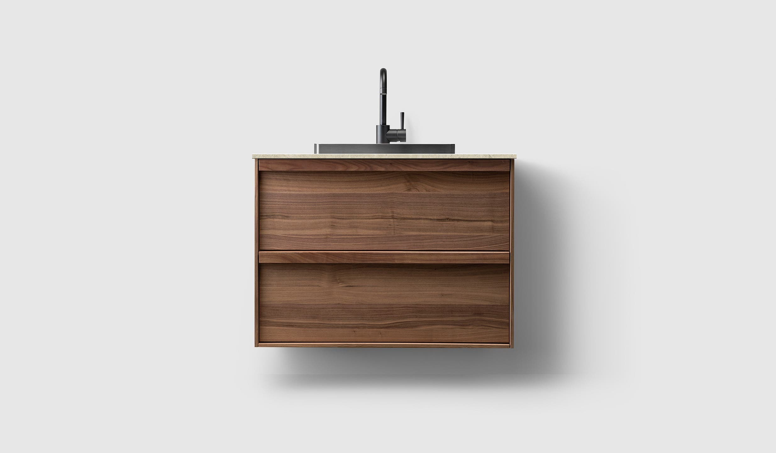 H2/80 - Walnut Wood - AO/Black Chrome