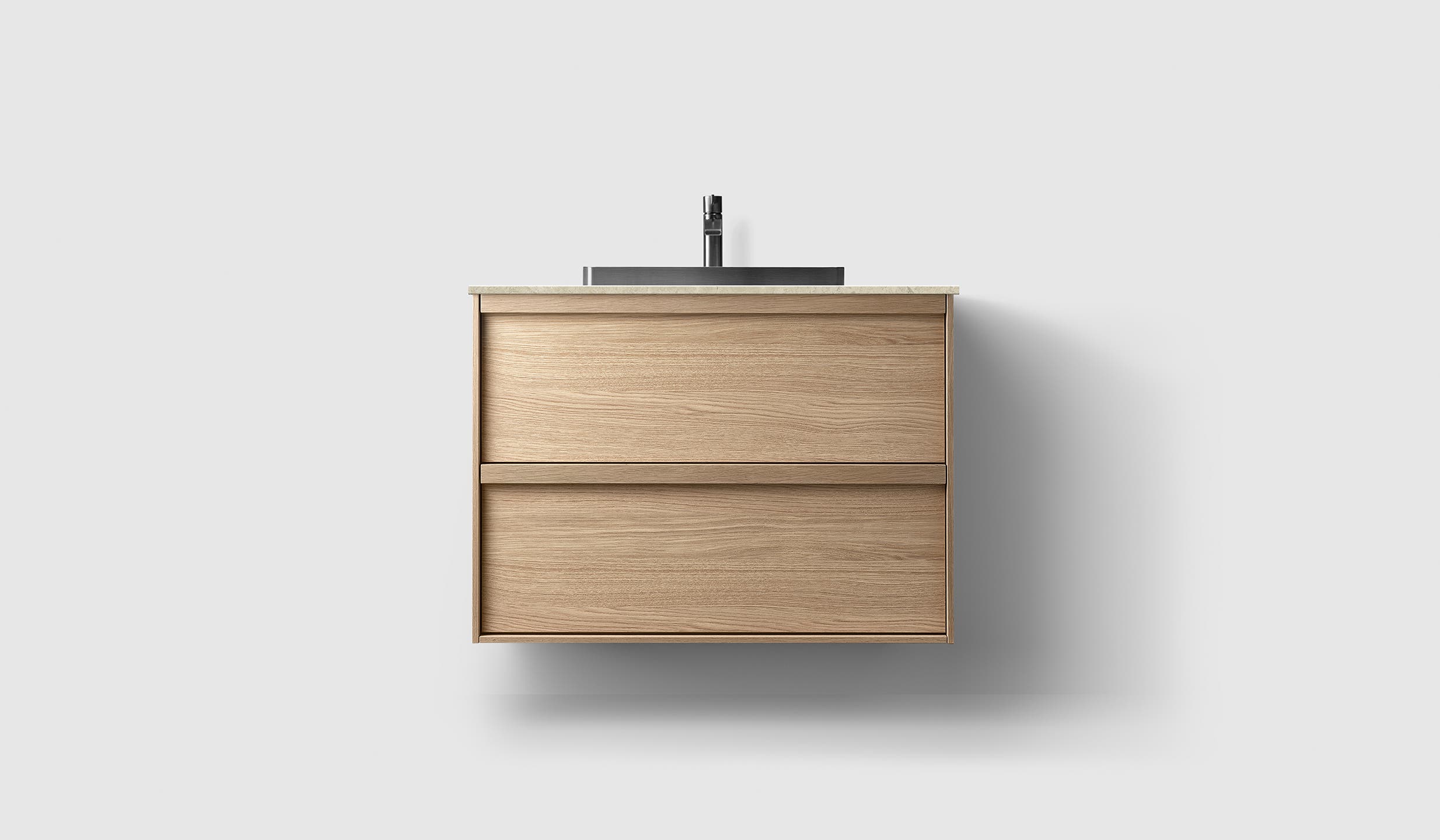 H2/80 - Oak Wood - AO/Black Chrome