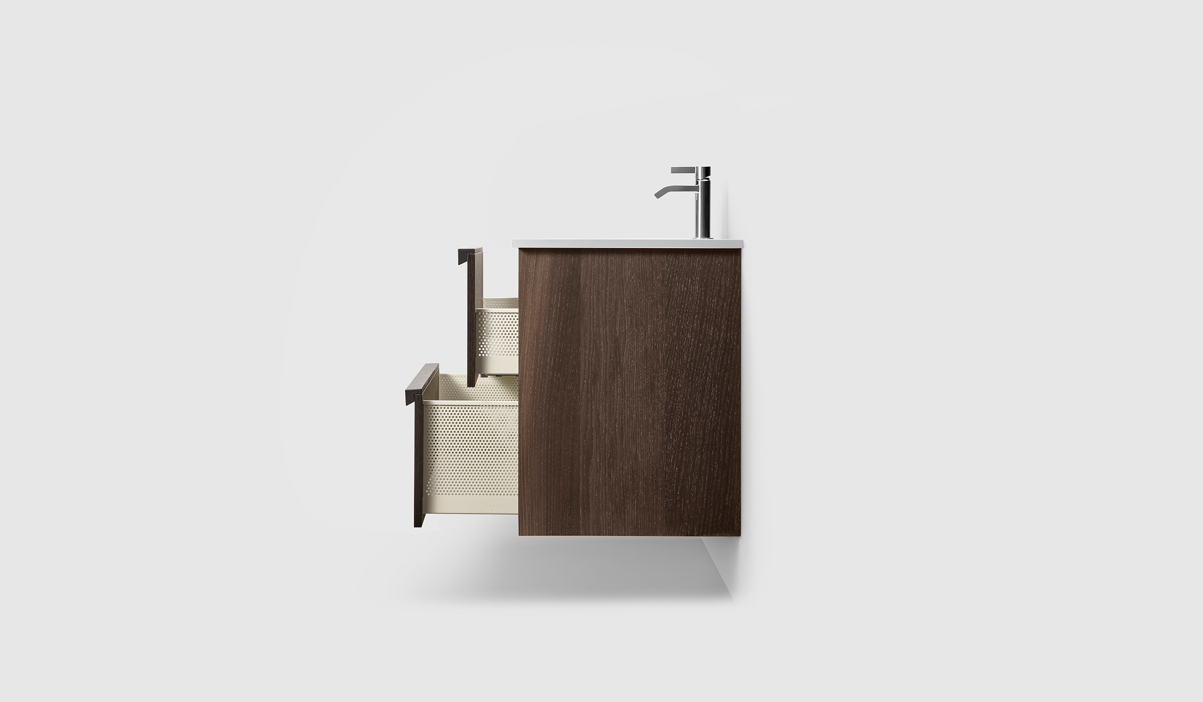 H2/60 - Smoked Oak Wood - White Solid IG