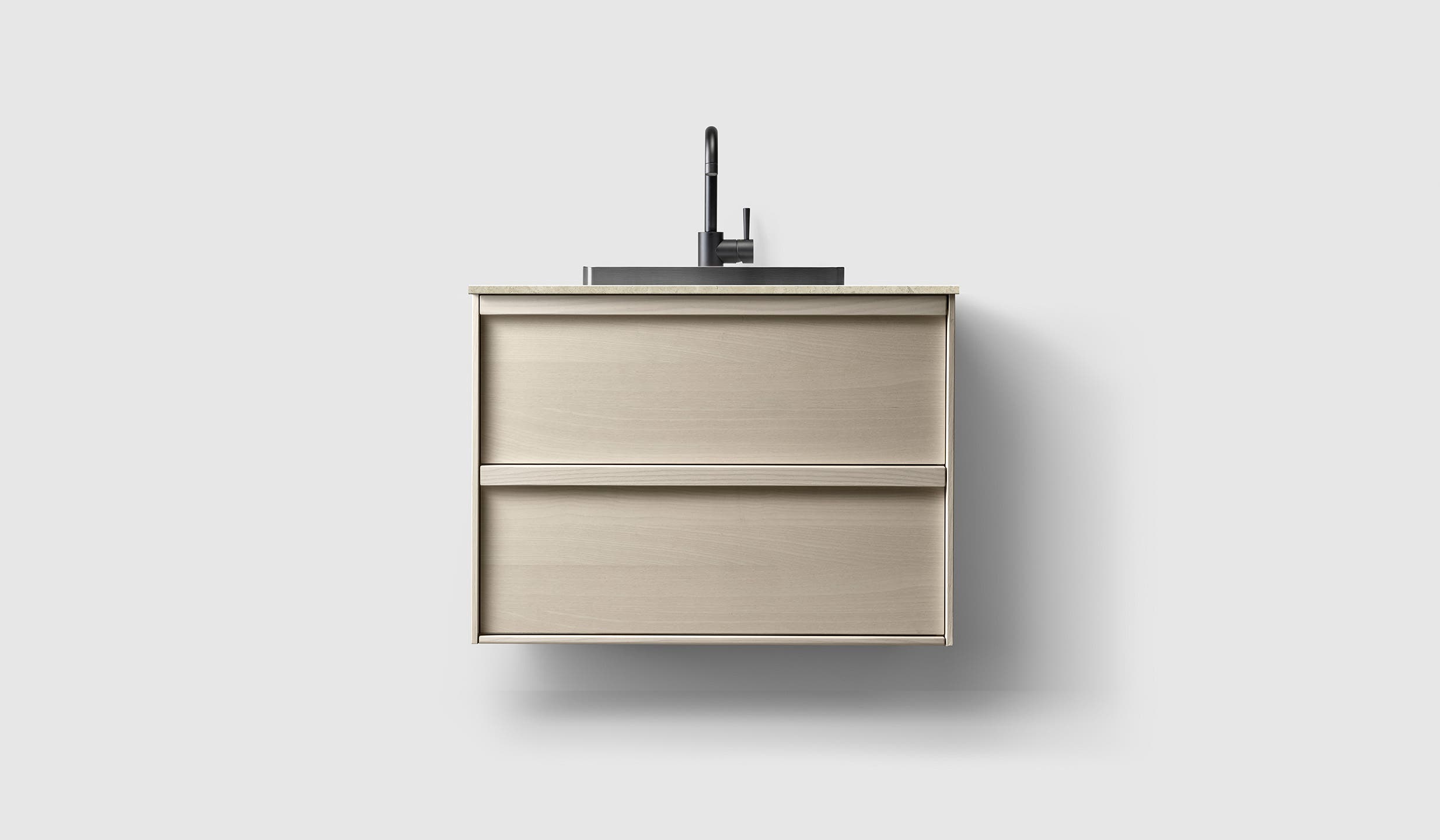 H2/80 - Light Ash Wood - AO/Black Chrome