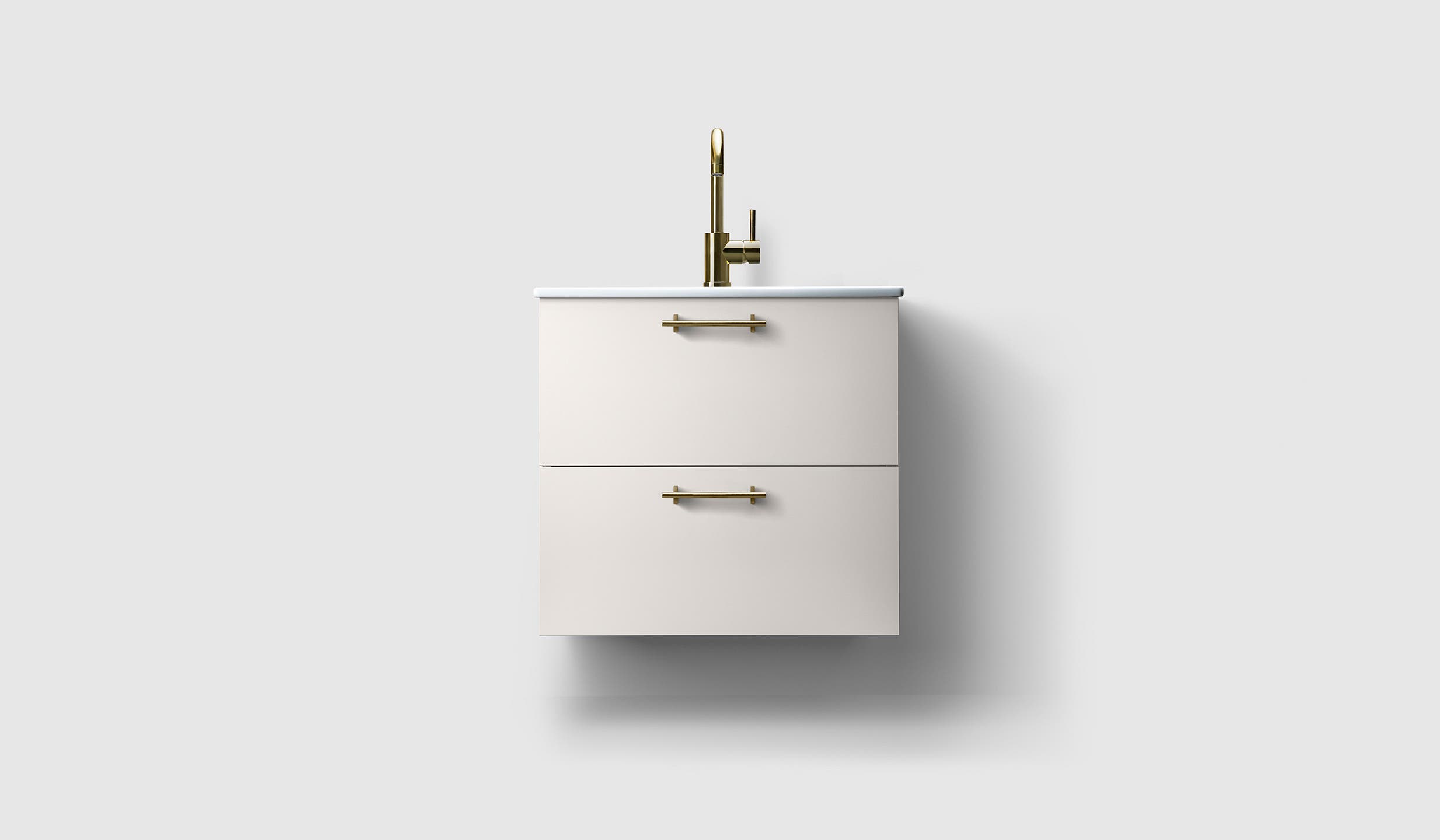 H3/60 - White - Porcelain - A2.03 Brass